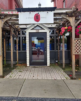 A Single Pebble restaurant near Burlington Square Vermont